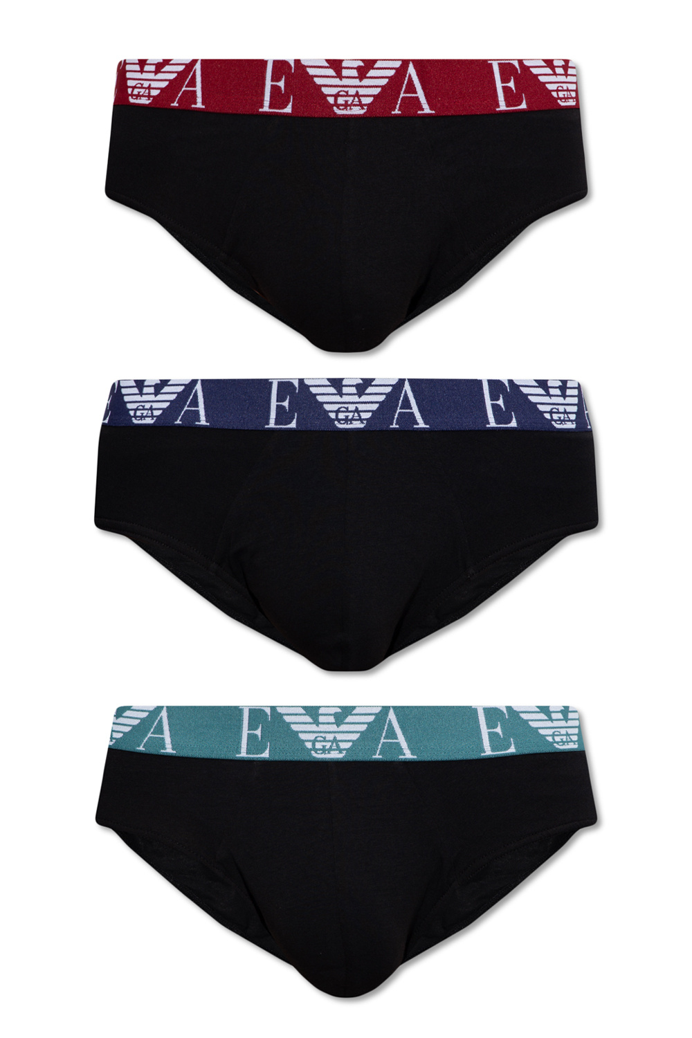 emporio armani Navy blue Briefs three pack